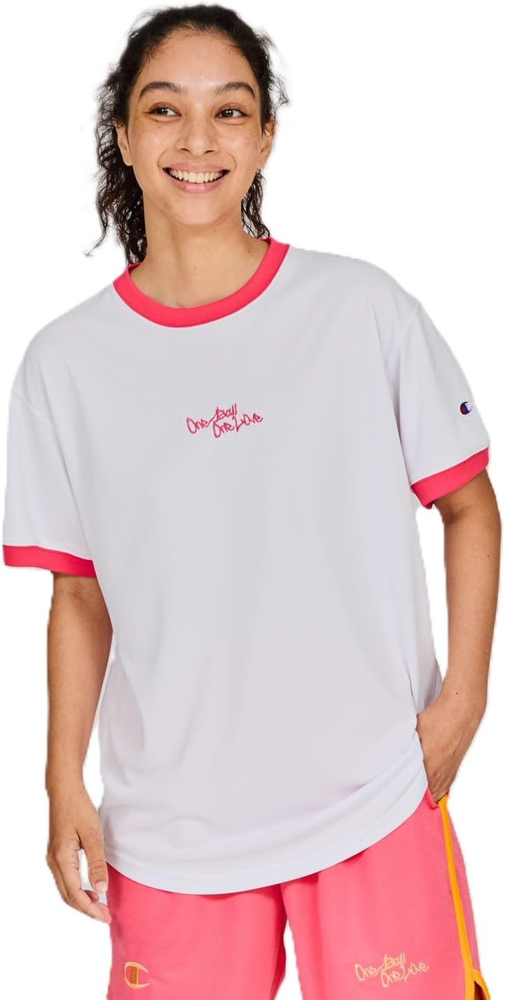 Amazon | [チャンピオン] 半袖Tシャツ 半袖 丸首 速乾 抗菌 高
